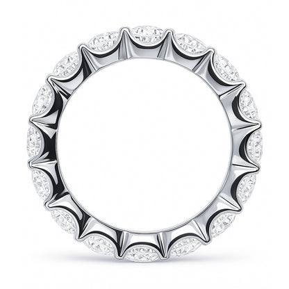 CZ Eternity Ring in Sterling Silver