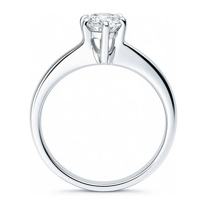 Solitaire 1.6ct Marquise CZ Ring in Sterling Silver