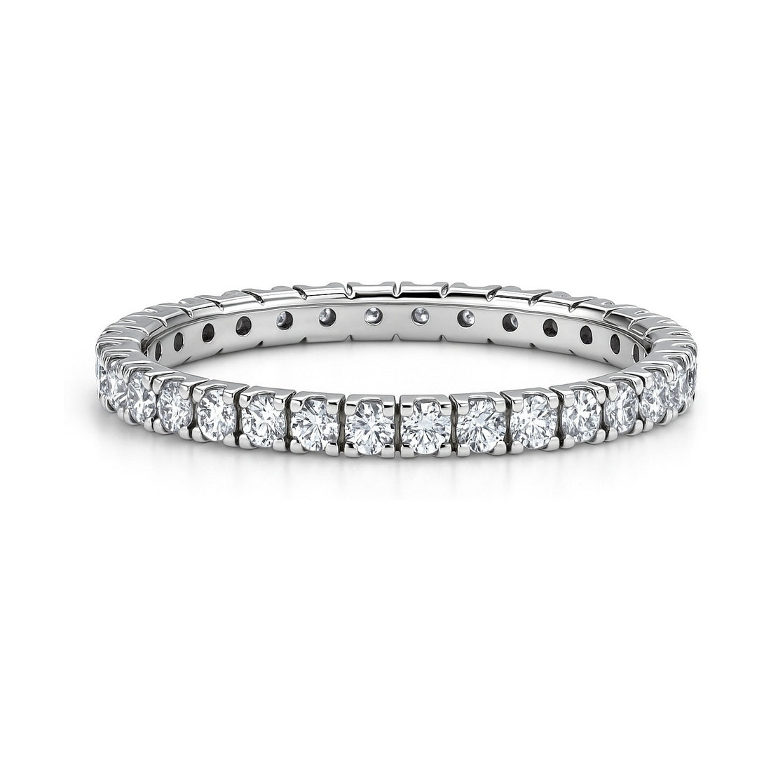 CZ Eternity Ring in Sterling Silver