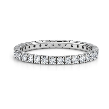CZ Eternity Ring in Sterling Silver
