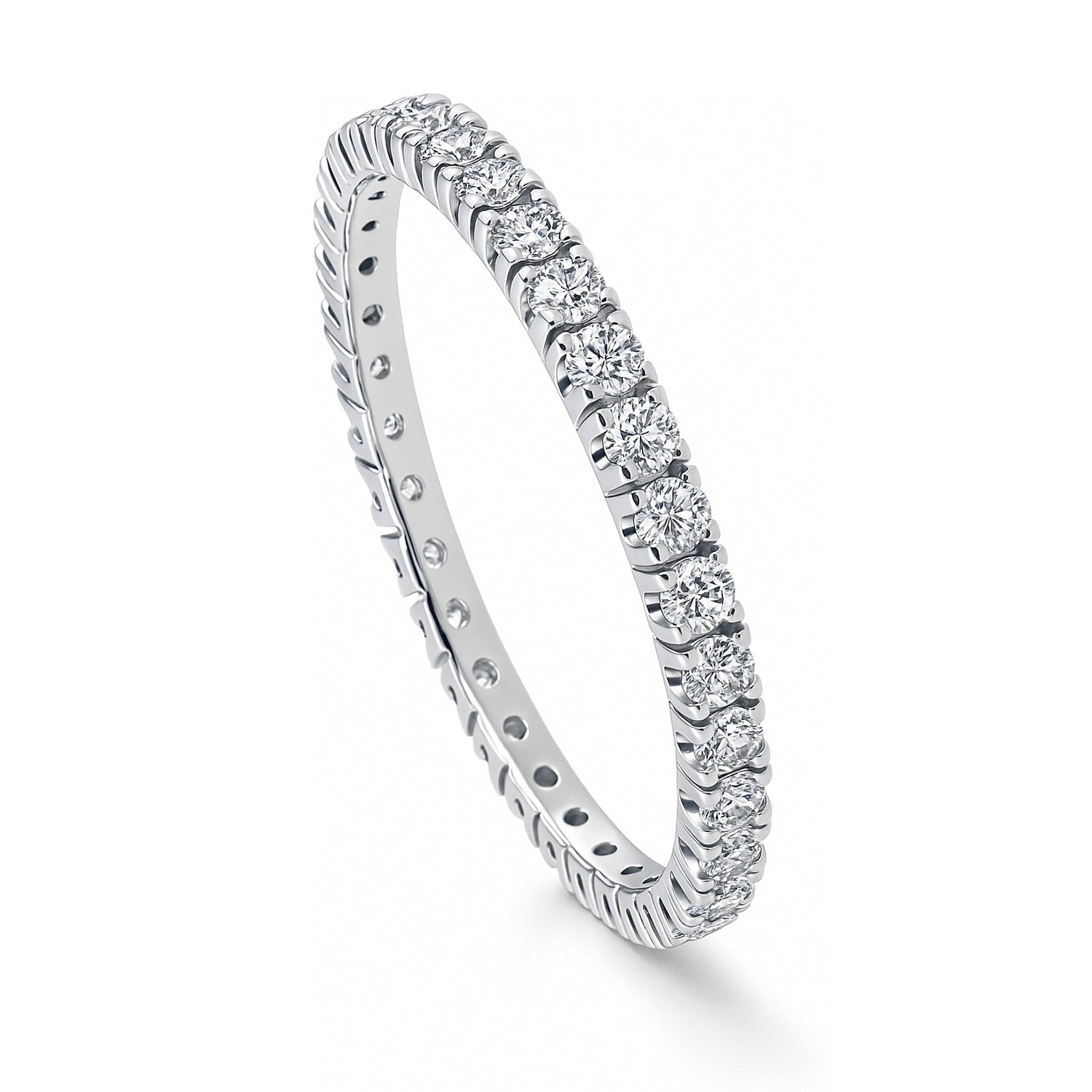 CZ Eternity Ring in Sterling Silver, 4 of 14