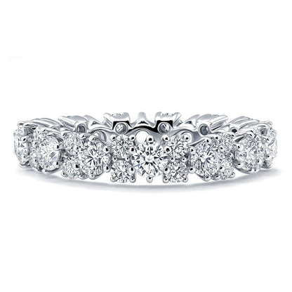 CZ Eternity Ring in Sterling Silver