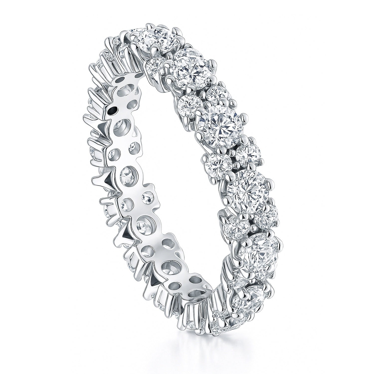 CZ Eternity Ring in Sterling Silver