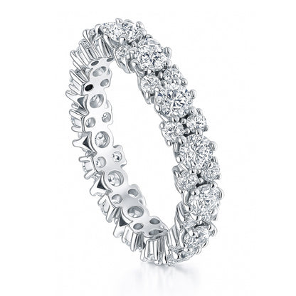 CZ Eternity Ring in Sterling Silver