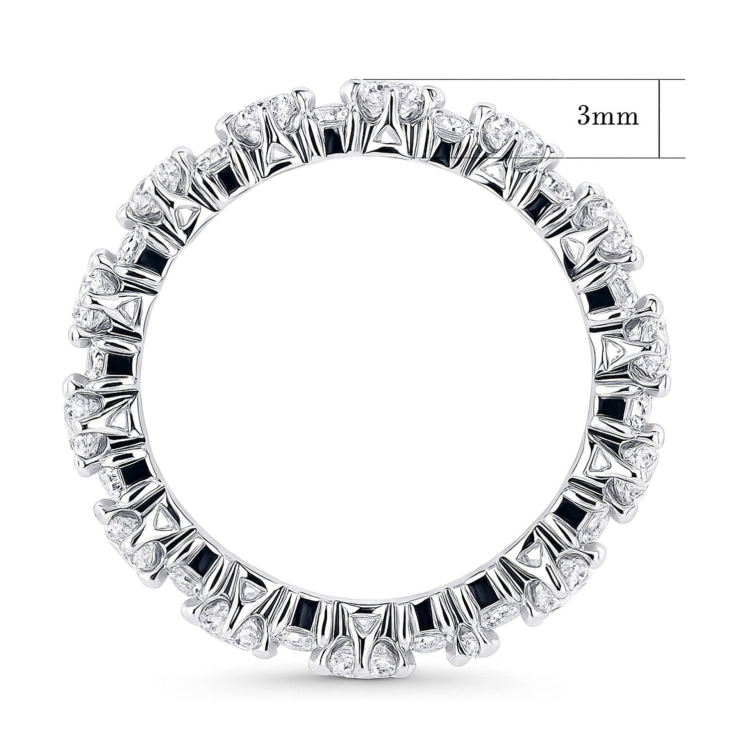 CZ Eternity Ring in Sterling Silver, 5 of 9