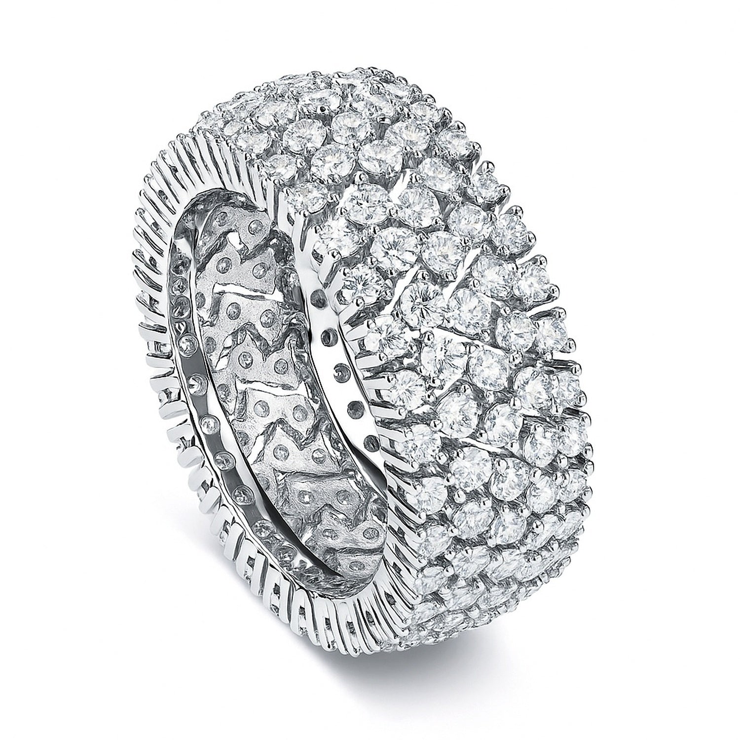 CZ Eternity Ring in Sterling Silver