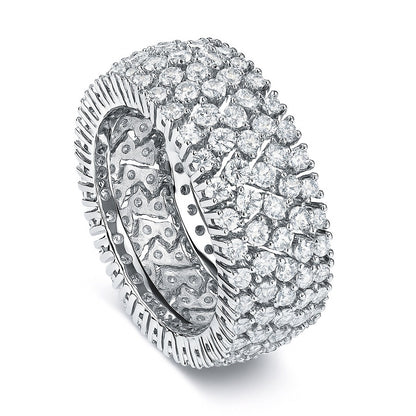 CZ Eternity Ring in Sterling Silver