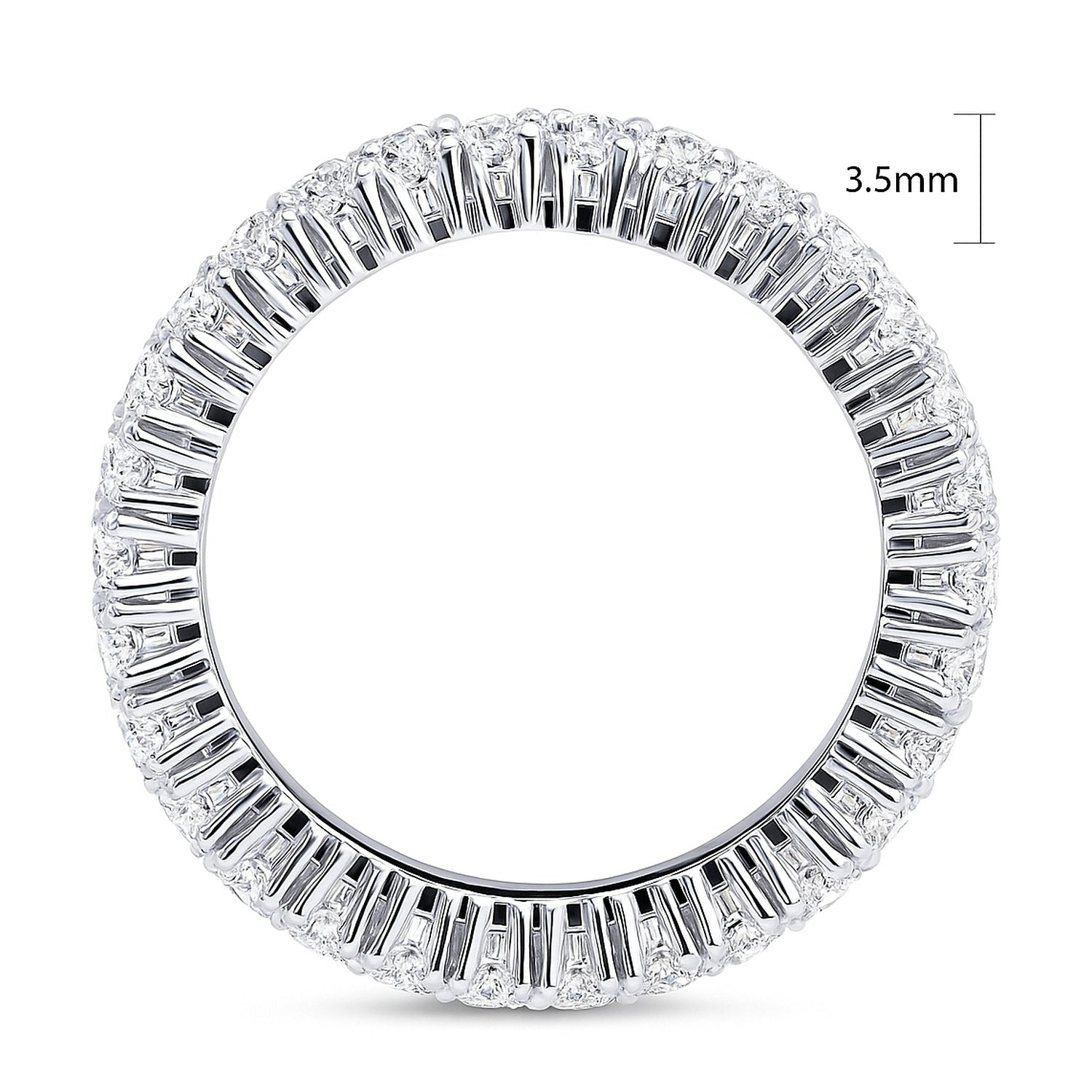 CZ Eternity Ring in Sterling Silver, 5 of 12