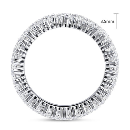CZ Eternity Ring in Sterling Silver