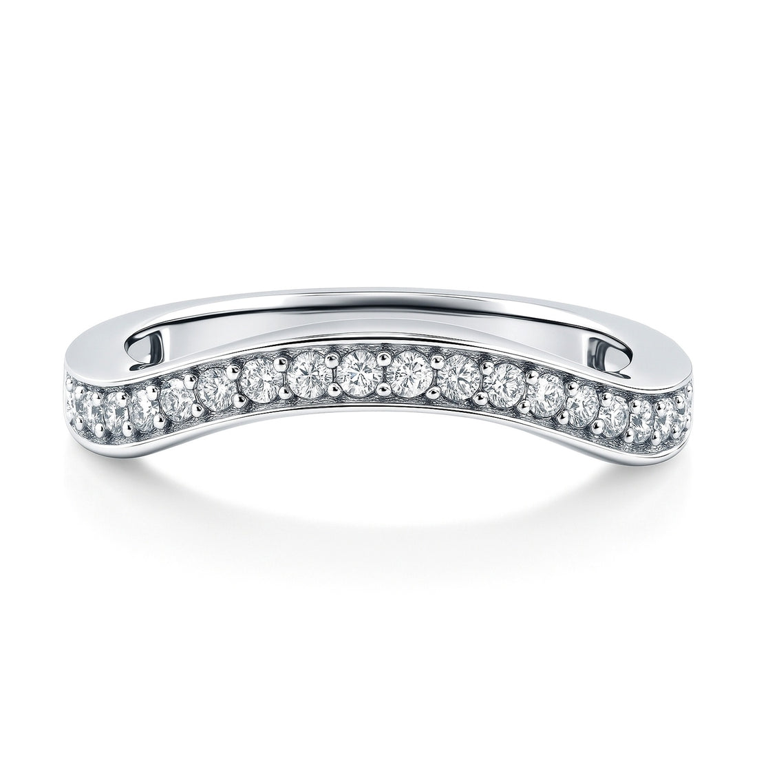 Pave CZ Eternity Ring in Sterling Silver