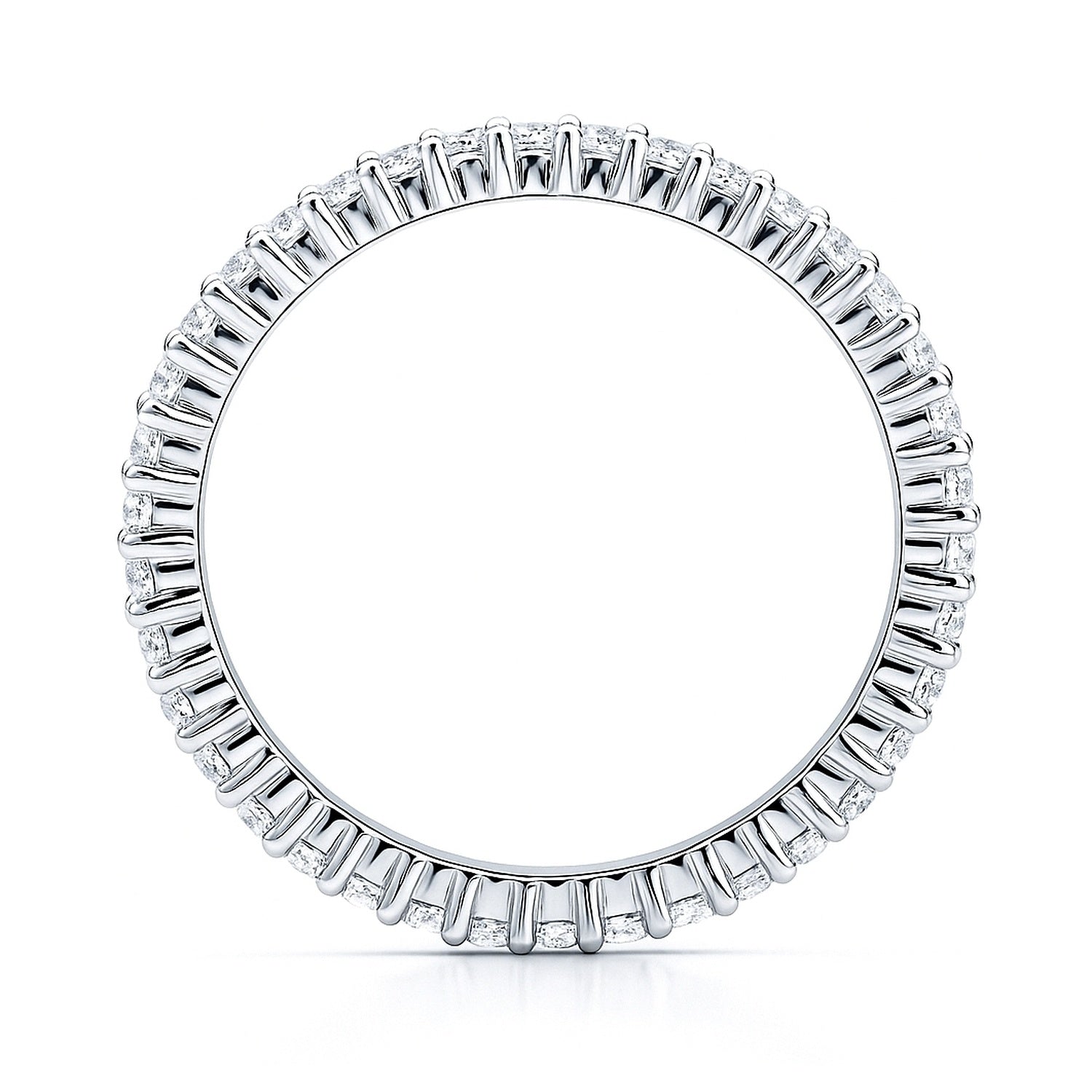 Pave CZ Eternity Ring in Sterling Silver, 5 of 10
