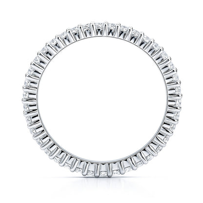 Pave CZ Eternity Ring in Sterling Silver