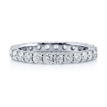 Pave CZ Eternity Ring in Sterling Silver
