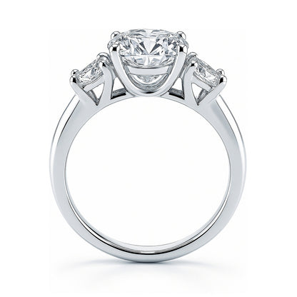 3-Stone 2.4ct CZ Ring in Sterling Silver