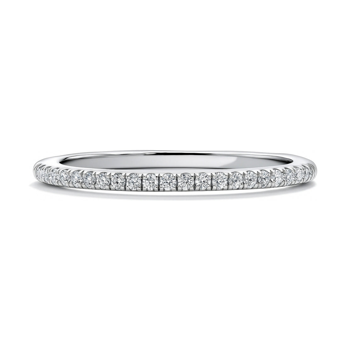 Pave CZ Eternity Ring in Sterling Silver