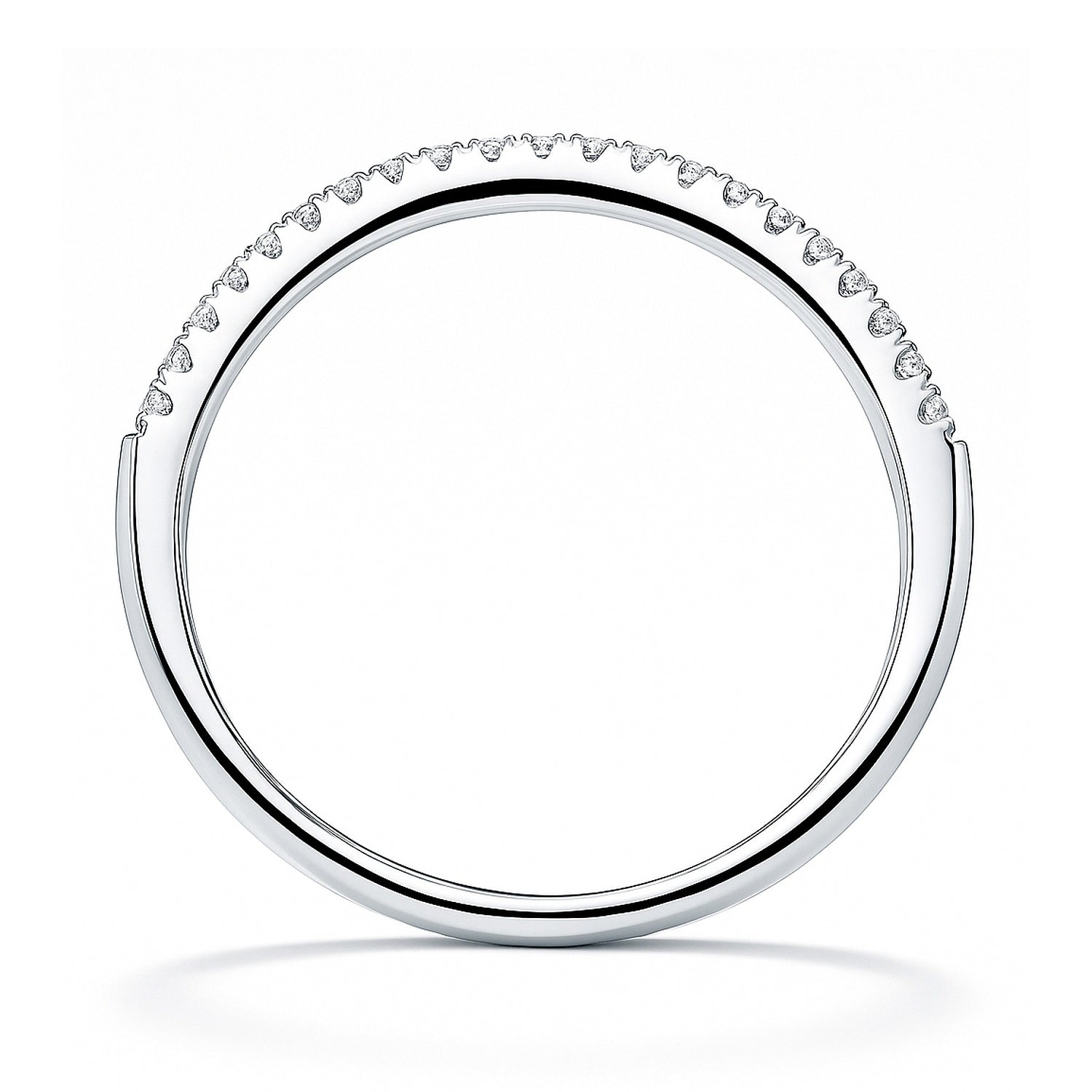 Pave CZ Eternity Ring in Sterling Silver
