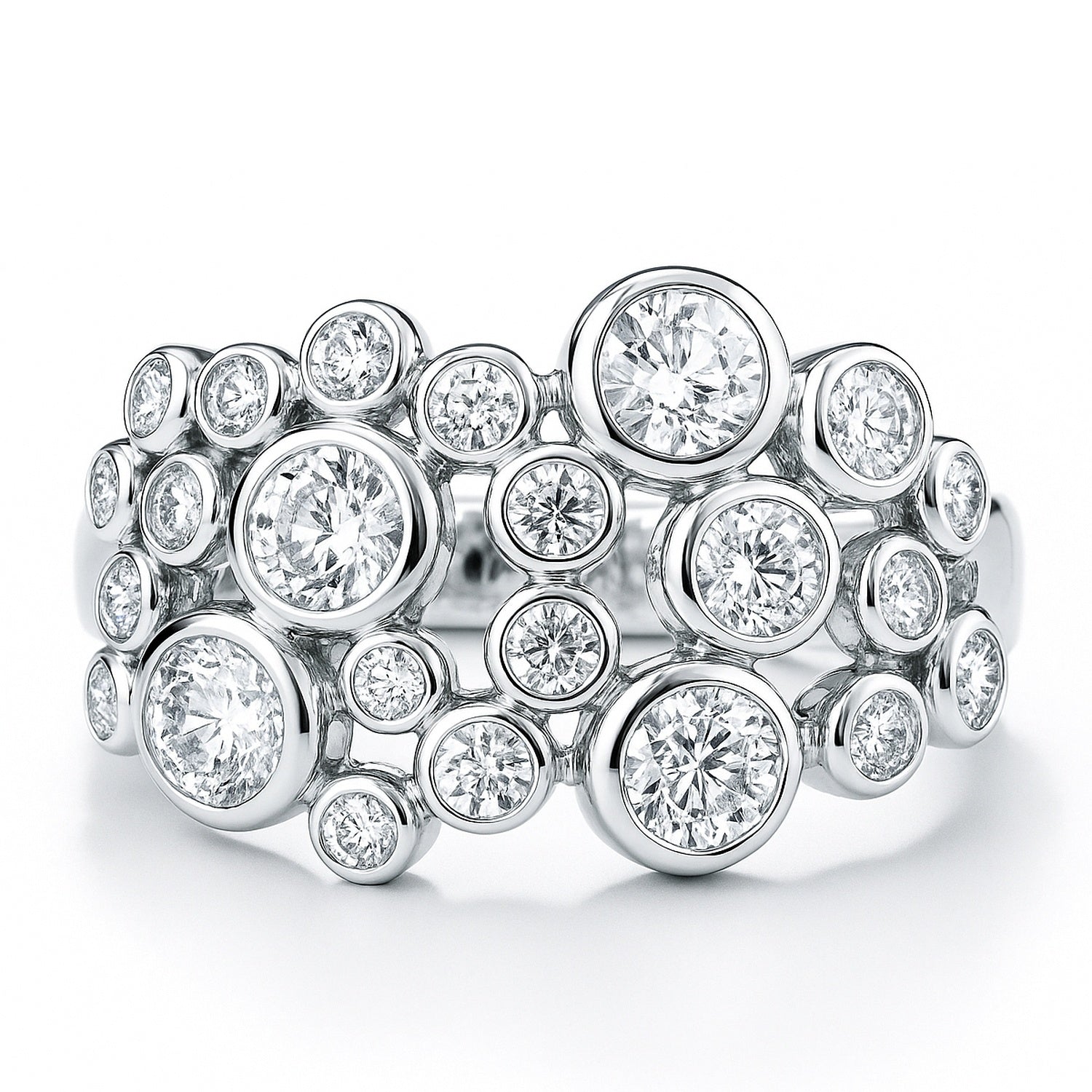 Bubble CZ Ring in Sterling Silver, 1 of 9