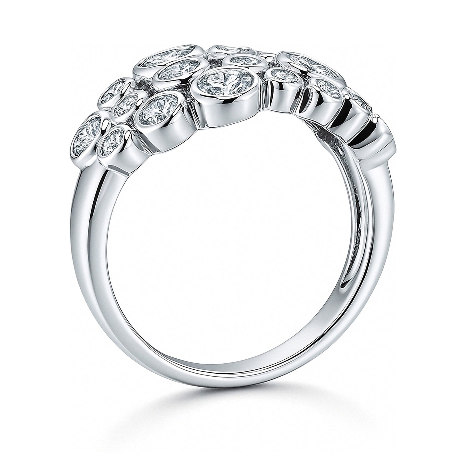 Bubble CZ Ring in Sterling Silver, 8 of 9