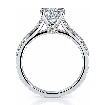 Solitaire 1ct CZ Ring in Sterling Silver