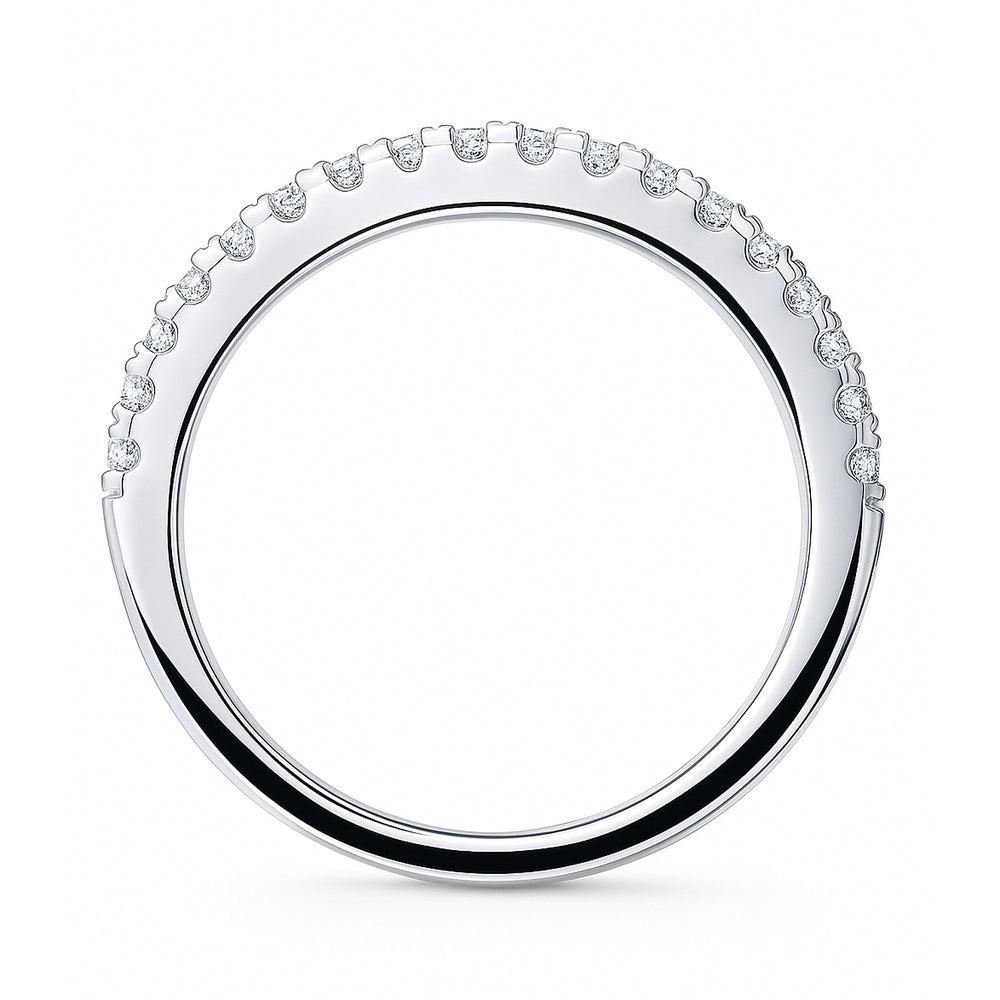 Anello in Argento Cuore Regolabile Pave Blu - Prisca Store Anello in Argento Cuore Regolabile Pave Blu - Prisca Store