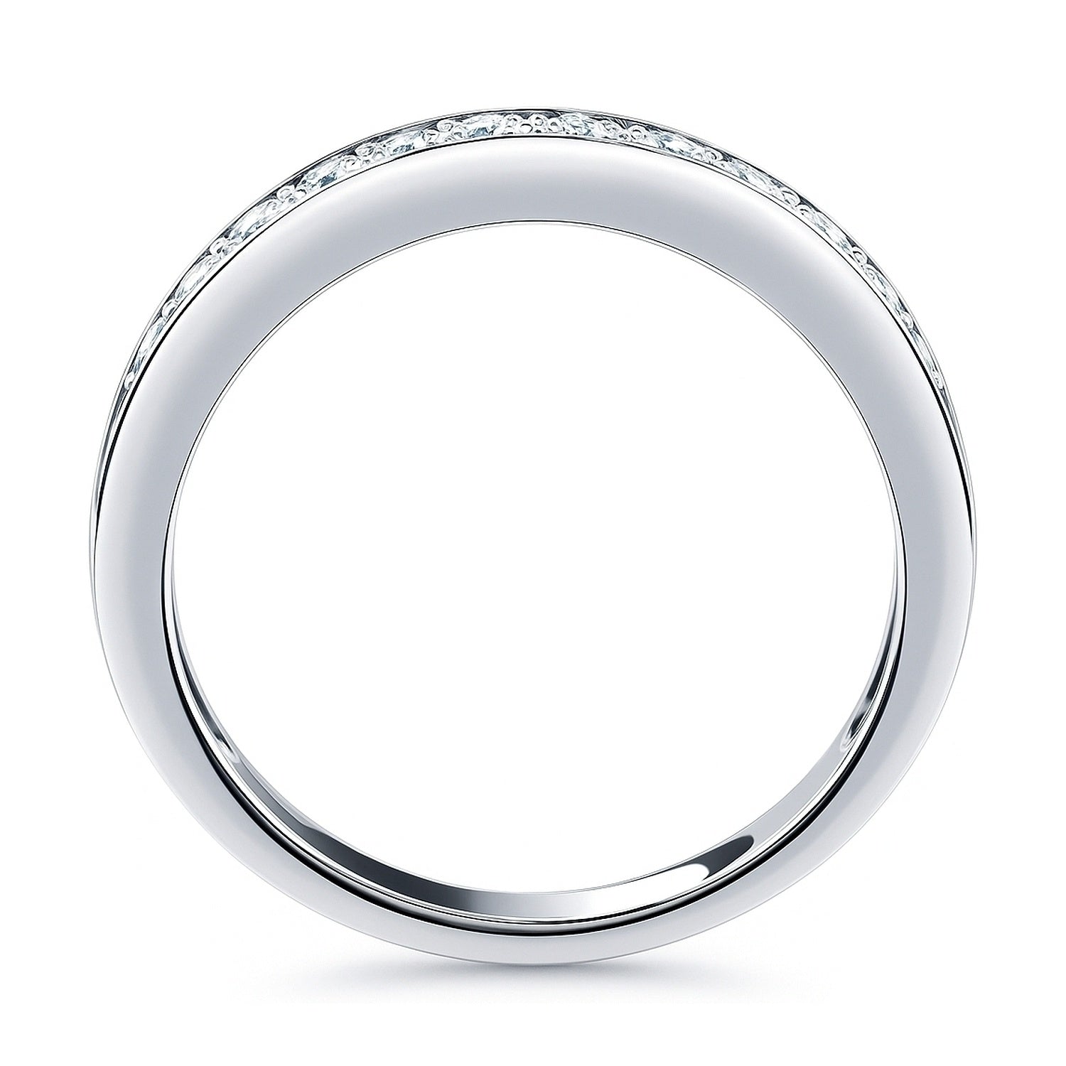 Pave CZ Eternity Ring in Sterling Silver, 5 of 6