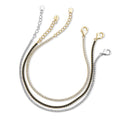 CZ Tennis Bracelet Set in Gold Flashed Sterling Silver, 3-Piece Style 1