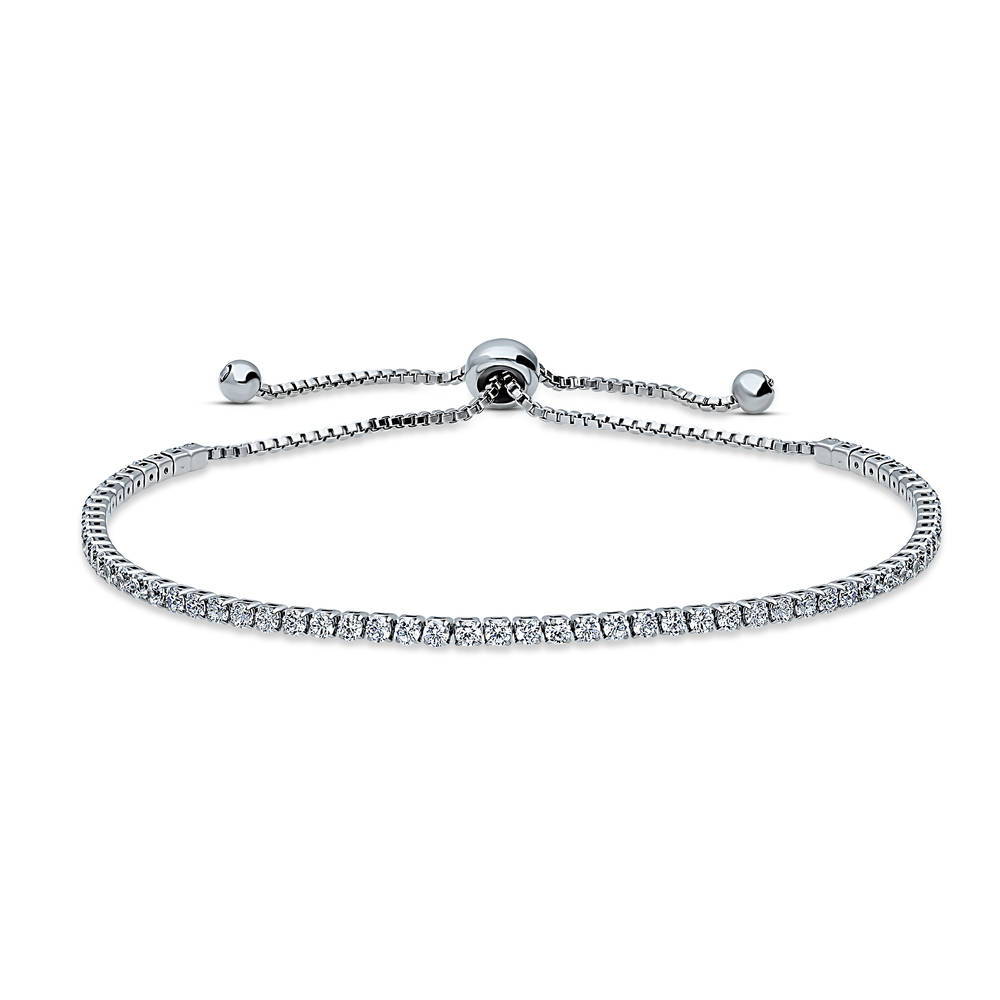 CZ Tennis Bracelet Gold Flashed