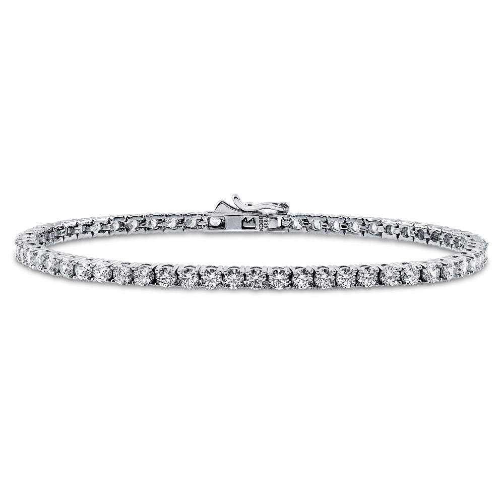 CZ Tennis Bracelet in Sterling Silver, 1 of 8