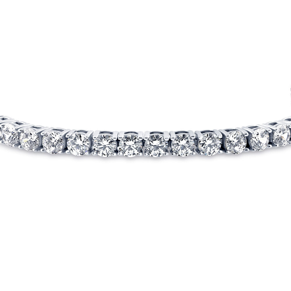 Angle view of CZ Tennis Bracelet in Sterling Silver, 5 of 12