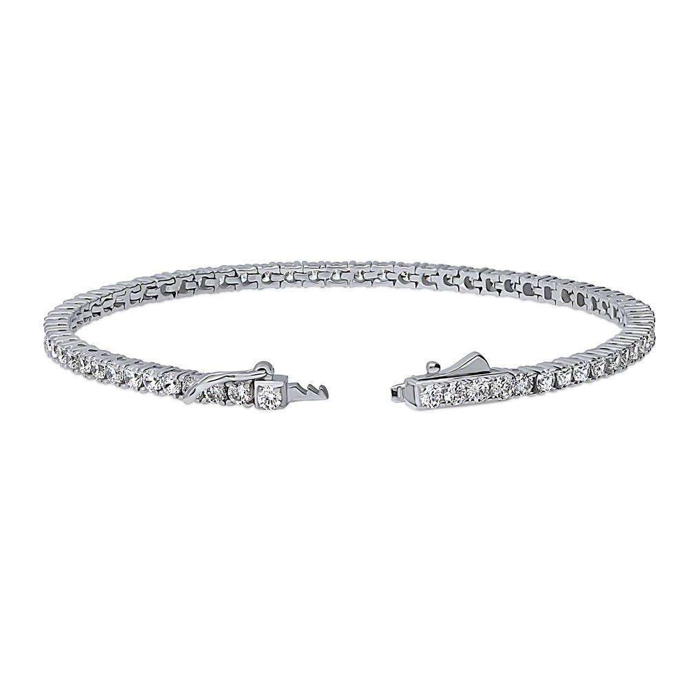 CZ Tennis Bracelet in Sterling Silver