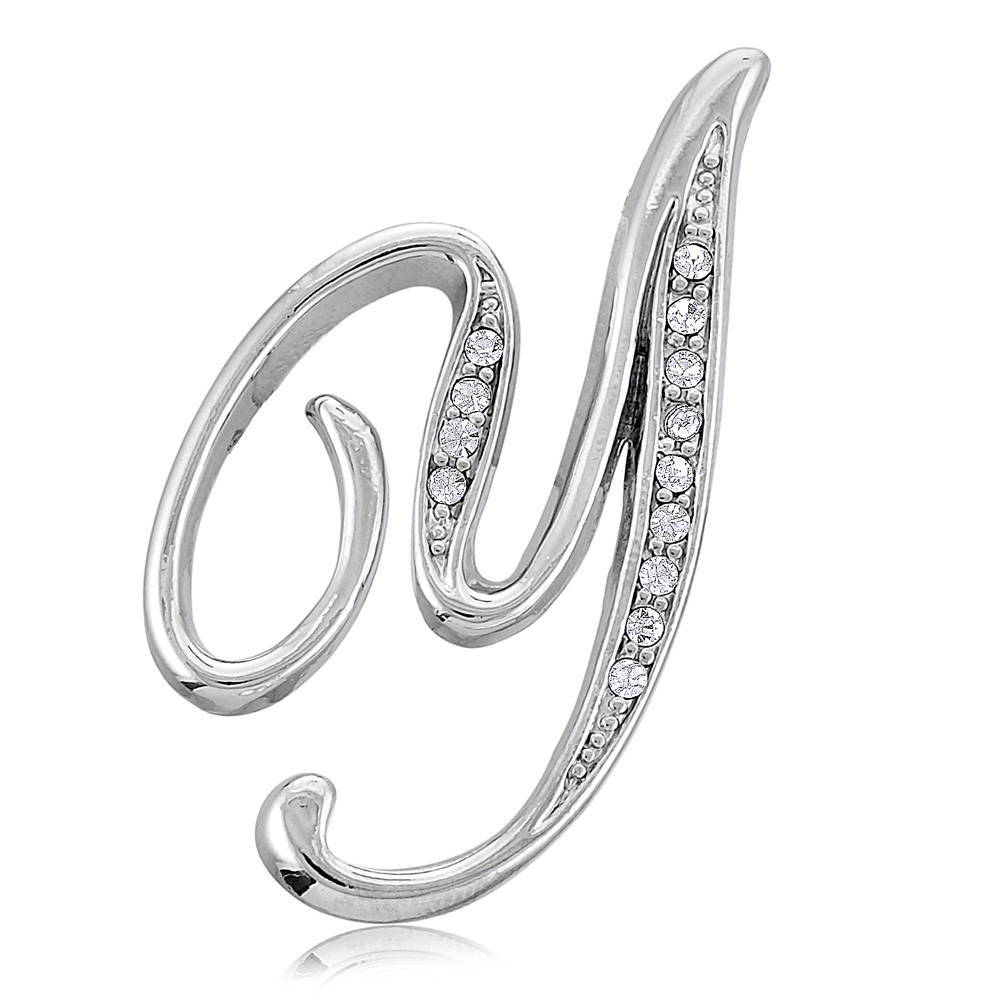 Silver-Tone Initial Letter Pin – BERRICLE