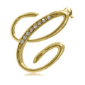Initial Letter Pin Gold-Tone, C