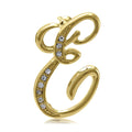 Initial Letter Pin Gold-Tone, E