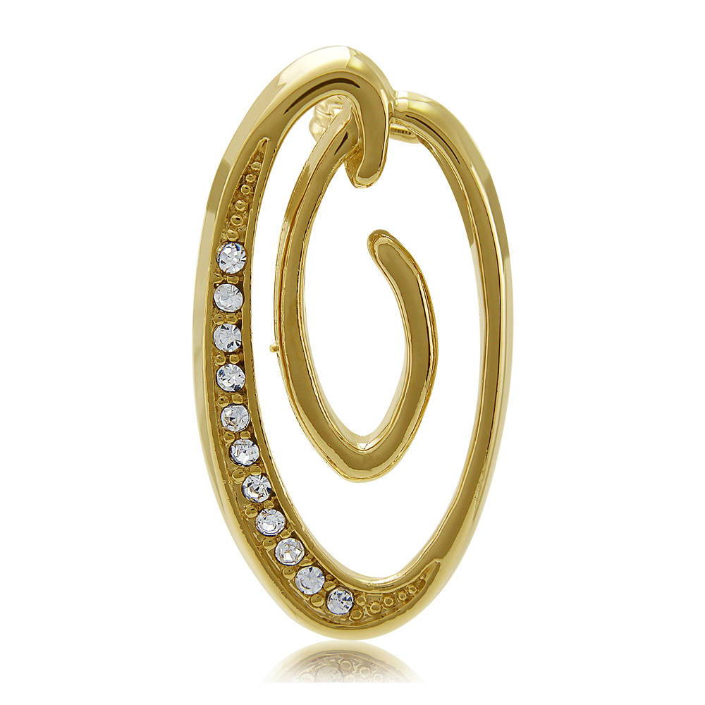 Initial Letter Pin Gold-Tone, O