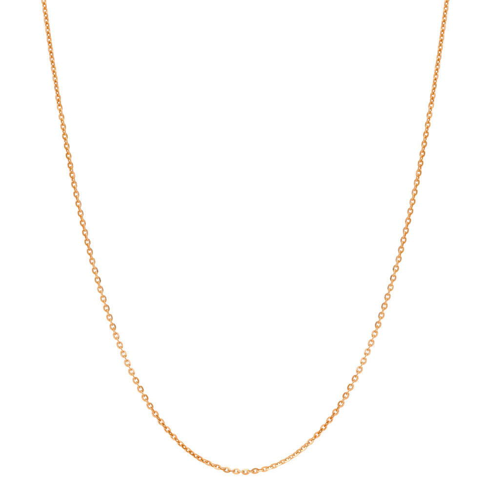 Italian Rolo Chain Necklace in Rose Gold Flashed Sterling Silver, 1 of 7