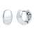 Dome Mini Huggie Earrings in Sterling Silver 0.45"