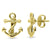 Anchor Stud Earrings in Sterling Silver