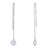 CZ Threader Earrings in Sterling Silver