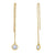 CZ Threader Earrings in Sterling Silver