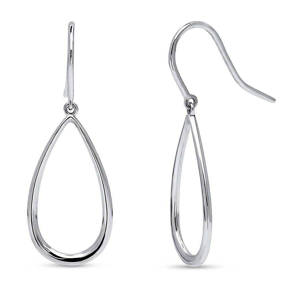 Teardrop Necklace and Earrings in Sterling Silver, 4 of 12