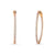 CZ Medium Inside-Out Hoop Earrings in Sterling Silver 1.4"