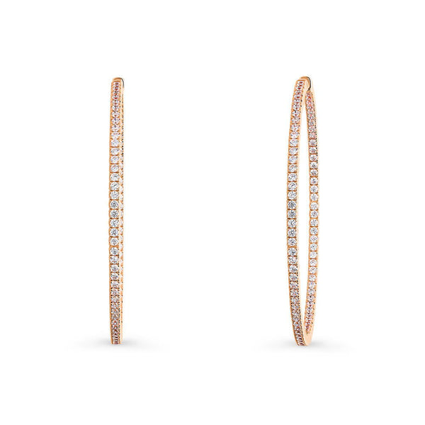 ピアス Crystalline Hoop Earrings - Large Amazon.com: RELOVET Crystal Rhinestone Hoop Earrings Extra