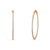 CZ Large Inside-Out Hoop Earrings in Sterling Silver 2"