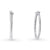 Cable Medium Hoop Earrings in Sterling Silver 0.88"