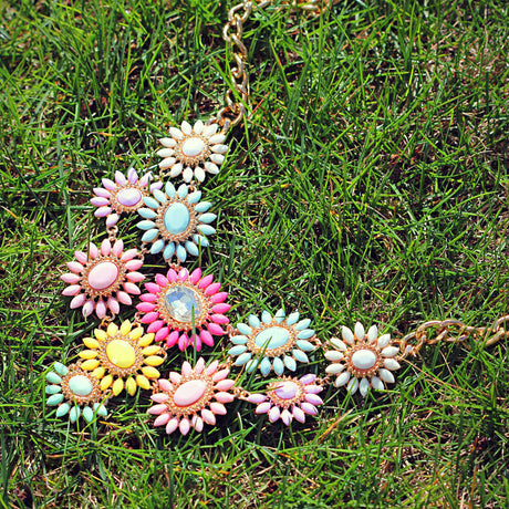 Image Contain: Flower Statement Necklace