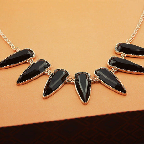 Image Contain: Spike Necklace and Earrings Set