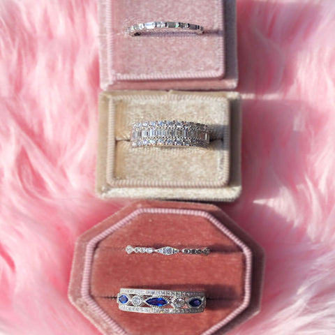 Image Contain: Art Deco Eternity Ring, Art Deco Half Eternity Ring, Half Eternity Ring
