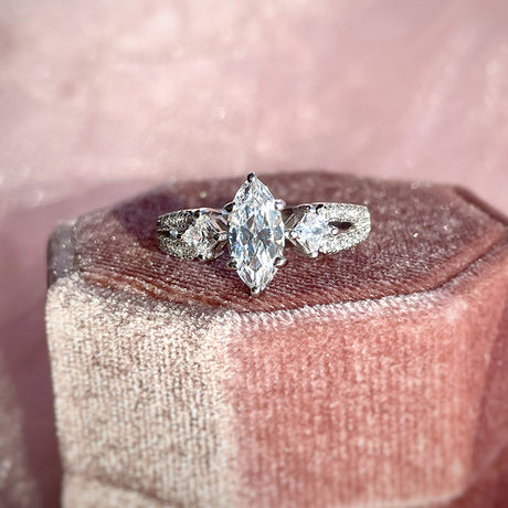 Image Contain: 3-Stone Split Shank Ring