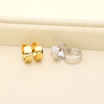Huggie Earrings in Sterling Silver, 2 Pairs
