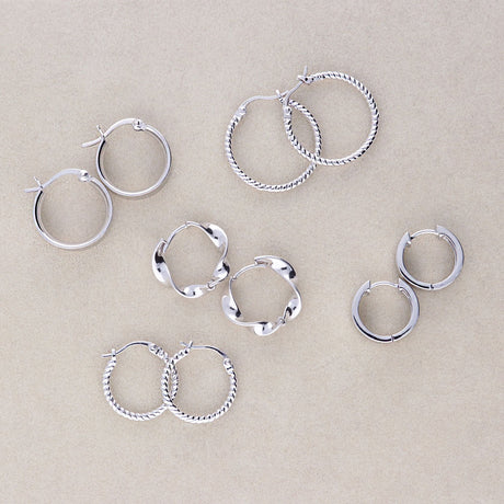 Cable Hoop Earrings, Hoop Earrings, Woven Hoop Earrings